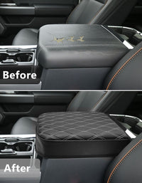 KBH Center Console Cover Pad for Bucket Seat 2023-2025 Ford F250 F350 F450 F550 Super Duty