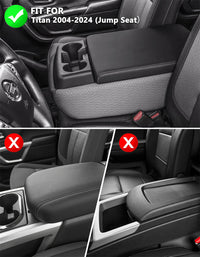 KBH Center Console Armrest Cover Pad For Nissan Titan 2004-2024