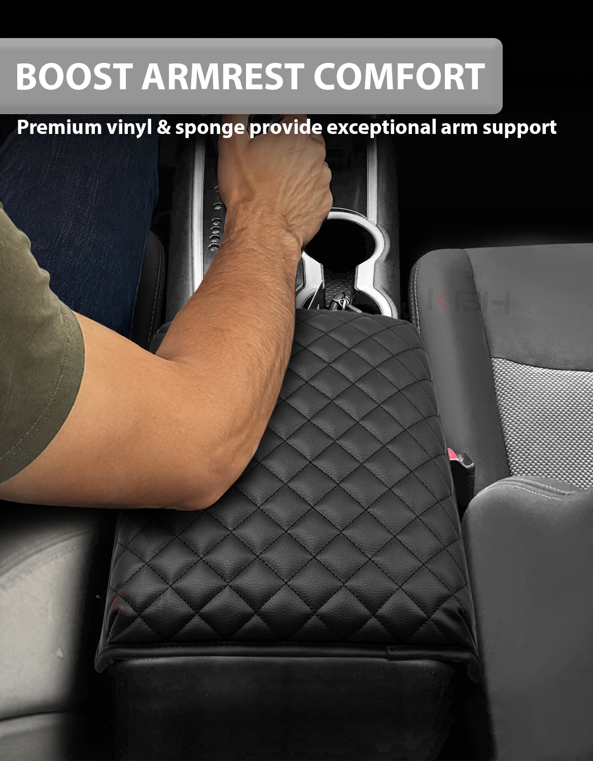 Center Console Armrest Cover Cushion Pad Protector for 2013-2020 Nissan Pathfinder,2013-2020 Infiniti QX60 / JX35