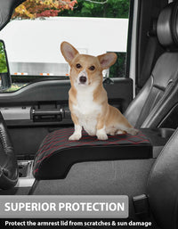 KBH Center Console Cover Pad for Bucket Seat 2011-2016 Ford F250 F350 F450 F550 Super Duty