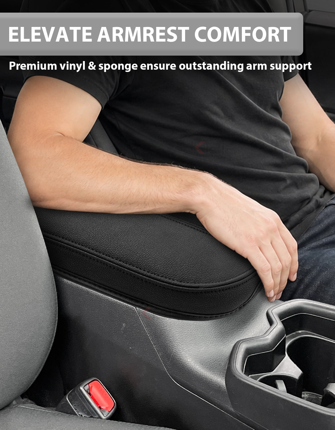 Center Console Armrest Cover Pad for Toyota Rav4 2019-2025 Inner Pocket