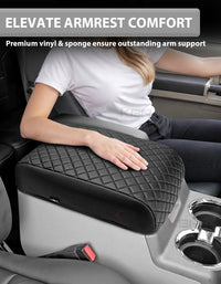 Center Console Armrest Cover Pad for Bucket Seat 2008-2010 Ford F250 F350