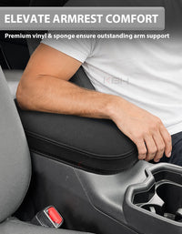 Center Console Armrest Cover Pad for Toyota Rav4 2019-2025 Inner Pocket