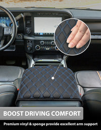KBH Center Console Cover Pad for Bucket Seat 2023-2025 Ford F250 F350 F450 F550 Super Duty