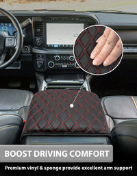 KBH Center Console Cover Pad for Bucket Seat 2023-2025 Ford F250 F350 F450 F550 Super Duty
