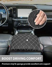 KBH Center Console Cover Pad for Bucket Seat 2023-2025 Ford F250 F350 F450 F550 Super Duty