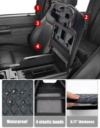 KBH Center Console Cover Pad for Bucket Seat 2011-2016 Ford F250 F350 F450 F550 Super Duty