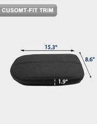 Center Console Armrest Cover Pad for Toyota Rav4 2019-2025 Inner Pocket