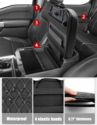 KBH Center Console Cover Pad for Bucket Seat 2023-2025 Ford F250 F350 F450 F550 Super Duty