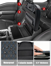 KBH Center Console Cover Pad for Bucket Seat 2023-2025 Ford F250 F350 F450 F550 Super Duty