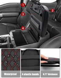 KBH Center Console Cover Pad for Bucket Seat 2023-2025 Ford F250 F350 F450 F550 Super Duty