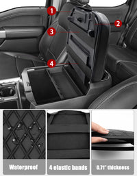 KBH Center Console Cover Pad for Bucket Seat 2023-2025 Ford F250 F350 F450 F550 Super Duty