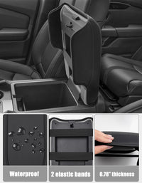 KBH Center Console Armrest Cover for Honda Pilot 2023-2026, Ridgeline 2024-2025, Passport 2024-2026，Middle Console Lid Protector with Side Pockets