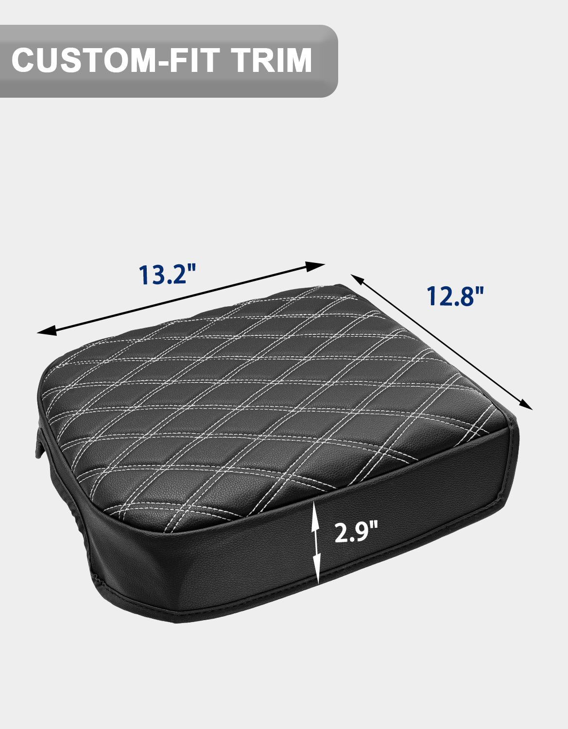KBH Center Console Cover Pad for Bucket Seat 2023-2025 Ford F250 F350 F450 F550 Super Duty