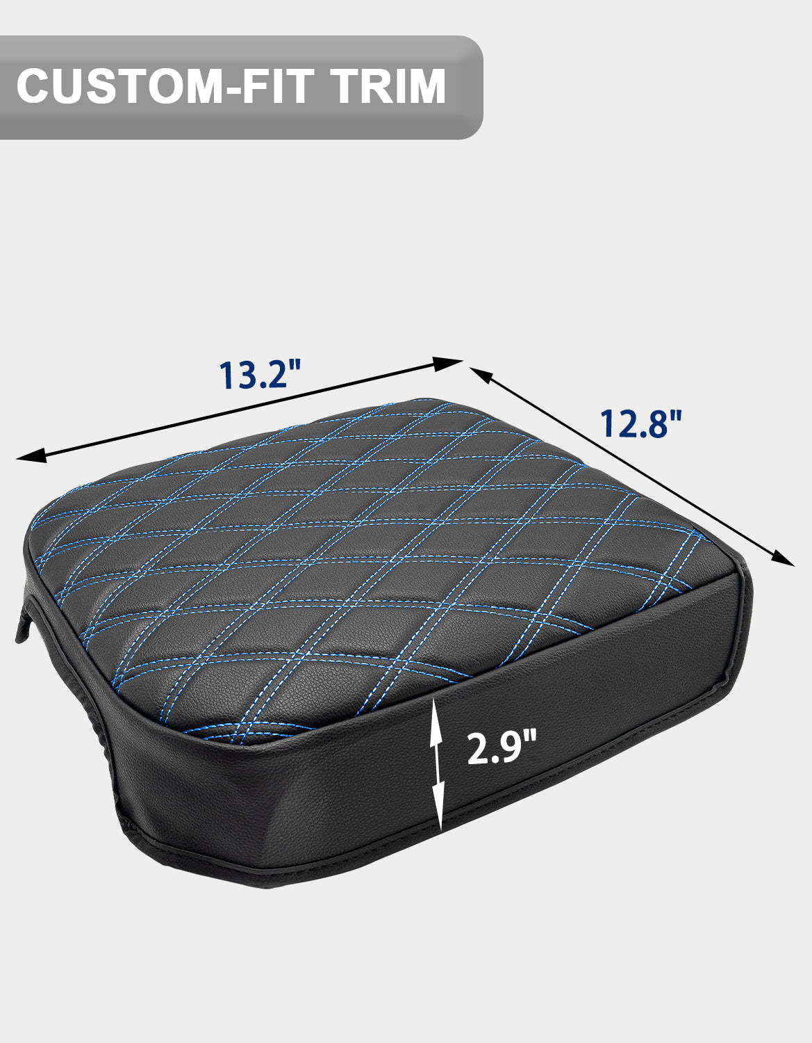 KBH Center Console Cover Pad for Bucket Seat 2023-2025 Ford F250 F350 F450 F550 Super Duty