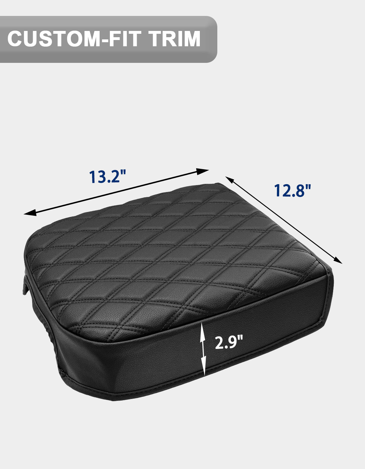 KBH Center Console Cover Pad for Bucket Seat 2023-2025 Ford F250 F350 F450 F550 Super Duty