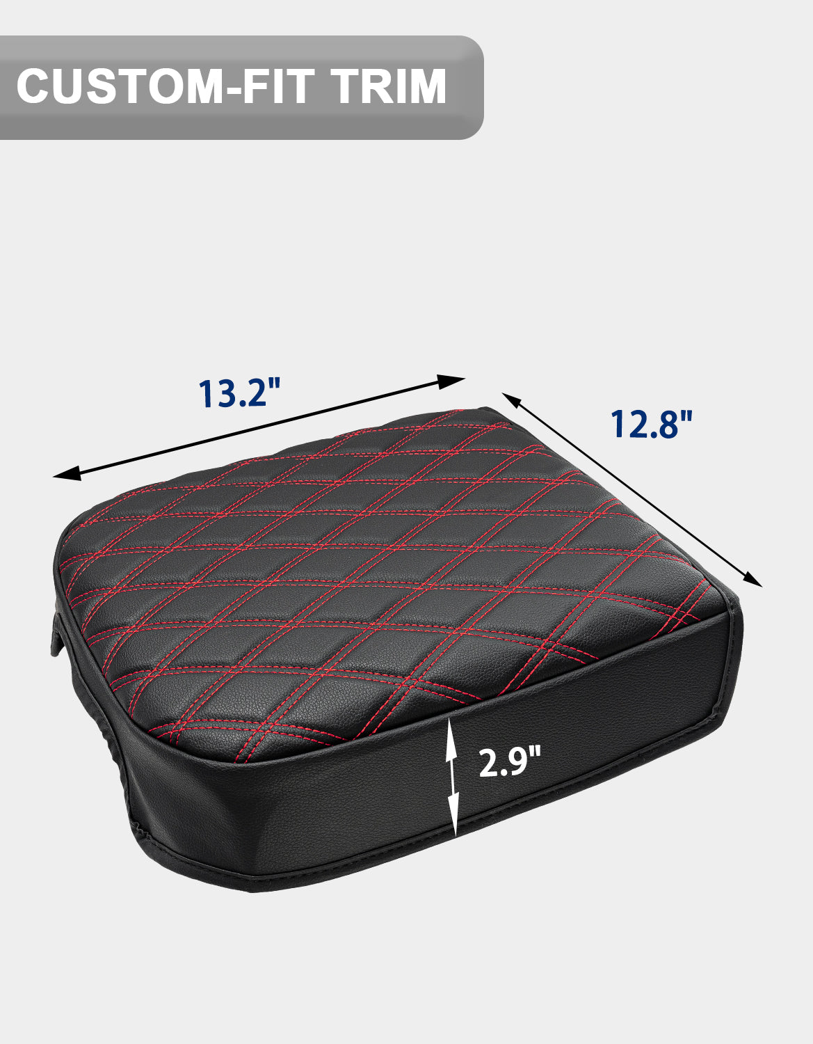 KBH Center Console Cover Pad for Bucket Seat 2023-2025 Ford F250 F350 F450 F550 Super Duty