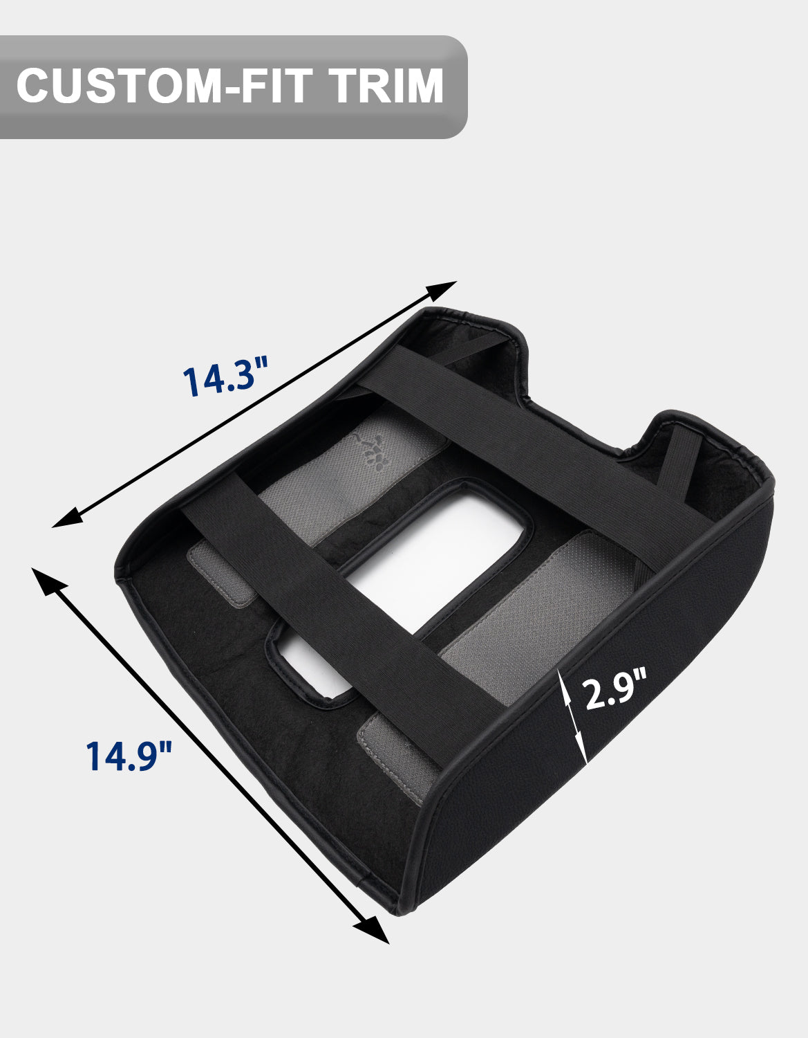 KBH Center Console Armrest Cover Pad for Bucket Seat 2014-2018 Chevy Silverado 1500 2500 3500,2014-2018 GMC Sierra 1500 2500 3500,2015-2020 Tahoe/Yukon/Suburban