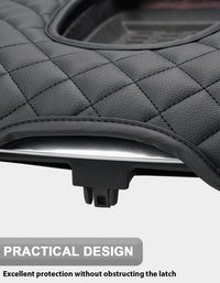 KBH Black Center Console Armrest Cover Pad Cushion Protector for Cadillac Escalade 2015-2020