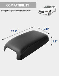 KBH Center Console Armrest Cover for 2011-2020 Dodge Charger & Chrysler 300