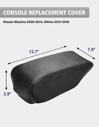 KBH Center Console Armrest Cover for Nissan Maxima 2009-2014 & Nissan Altima 2013-2018