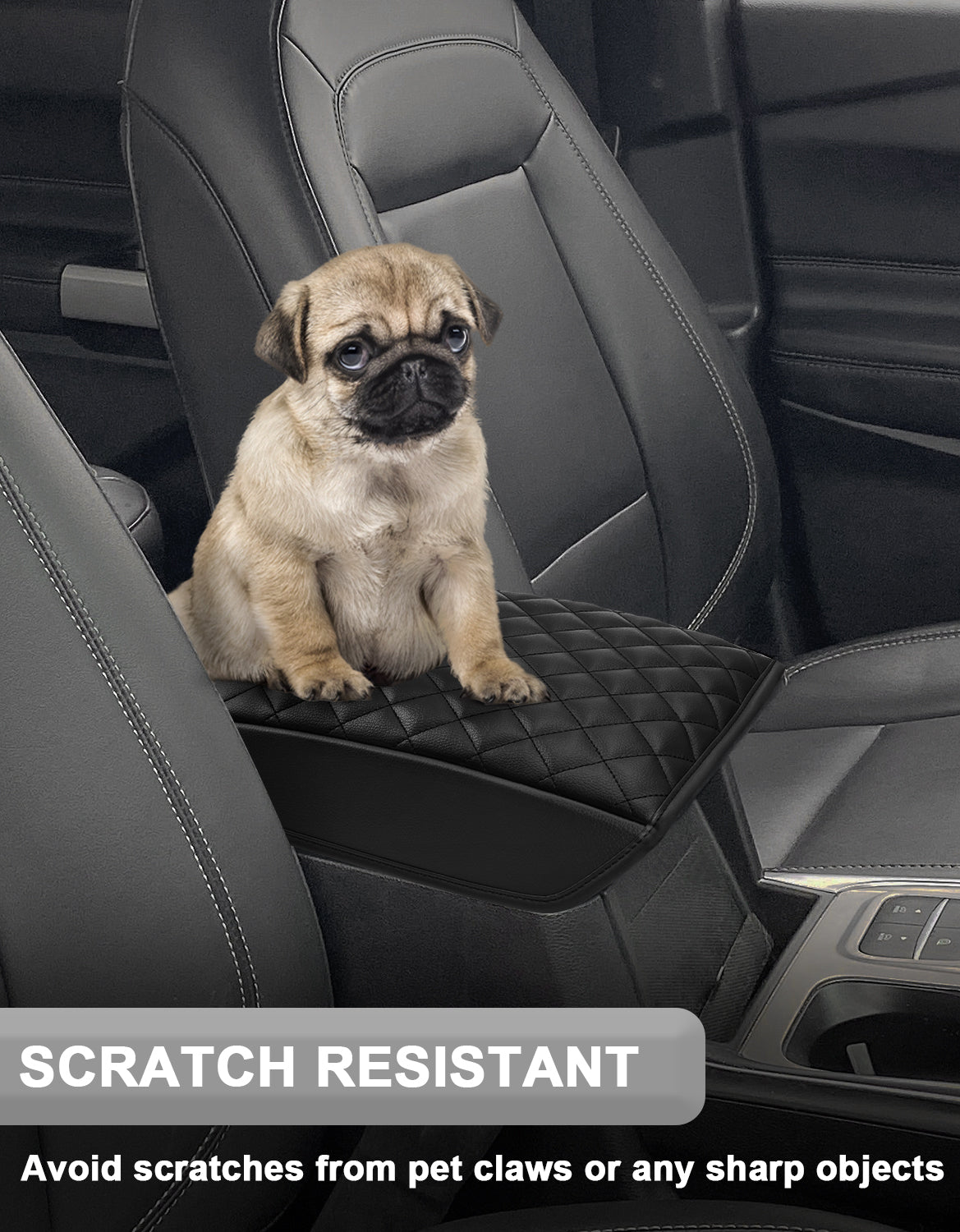 KBH Center Console Armrest Cover Pad Cushion Protector for 2020-2025 Ford Explorer