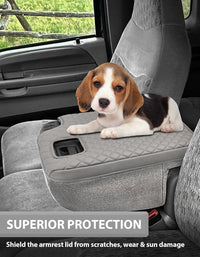 KBH Center Console Armrest Cover Pad for Jump Seat 1999-2001 Ford F250 F350 F450 Super Duty