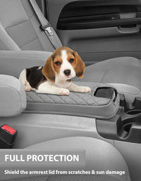 KBH Center Console Armrest Cover for Bucket Seat 1999-2007 Ford F250 F350 F450 F550 Super Duty,2000-2008 Ford F650 Super Duty,1999-2007 Ford Excursion