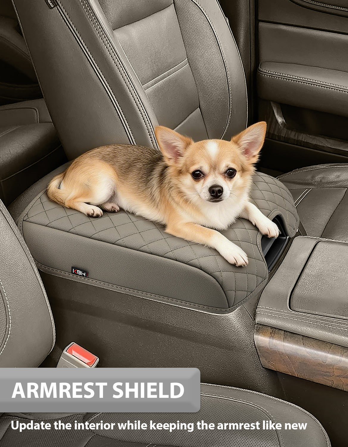 Center Console Armrest Cover Pad for Bucket Seat 2014-2018 Chevy Silverado 1500 2500 3500,2014-2018 GMC Sierra 1500 2500 3500,2015-2020 Tahoe/Yukon/Suburban