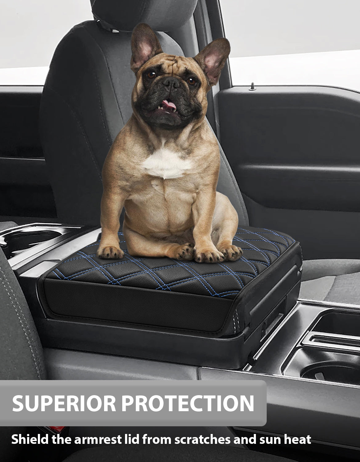 KBH Center Work Surface Armrest Cushion for 2021-2026 Ford F150, 2022-2026 F150 Lightning