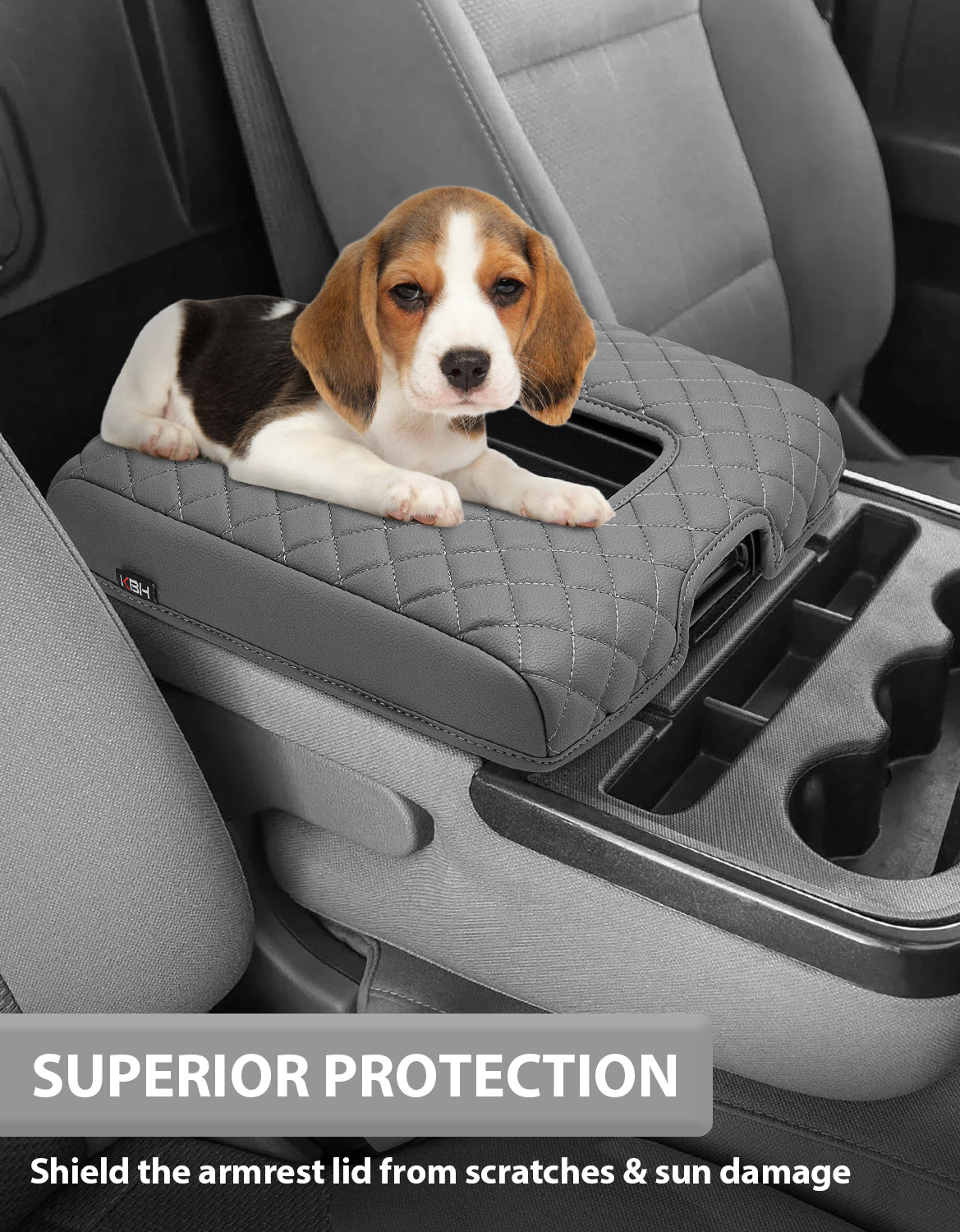 Center Console Armrest Cover for Jump Seat 2014-2018 Chevy Silverado 1500 2500 3500,2014-2018 GMC Sierra 1500 2500 3500