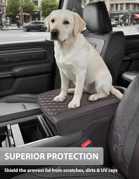 Center Console Armrest Cover Pad Cushion Protector for Bucket Seat 2019-2026 Dodge Ram 1500 2500 3500