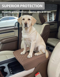 Center Console Armrest Cover Pad Cushion Protector for Bucket Seat 2019-2026 Dodge Ram 1500 2500 3500