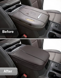 Thick Version Center Console Cushion Cover for  Bucket Seat 2019-2026 GMC Sierra 1500 2500 3500,2019-2026 Chevy Silverado 1500 2500 3500, 2021-2026 Tahoe/Suburban/Yukon