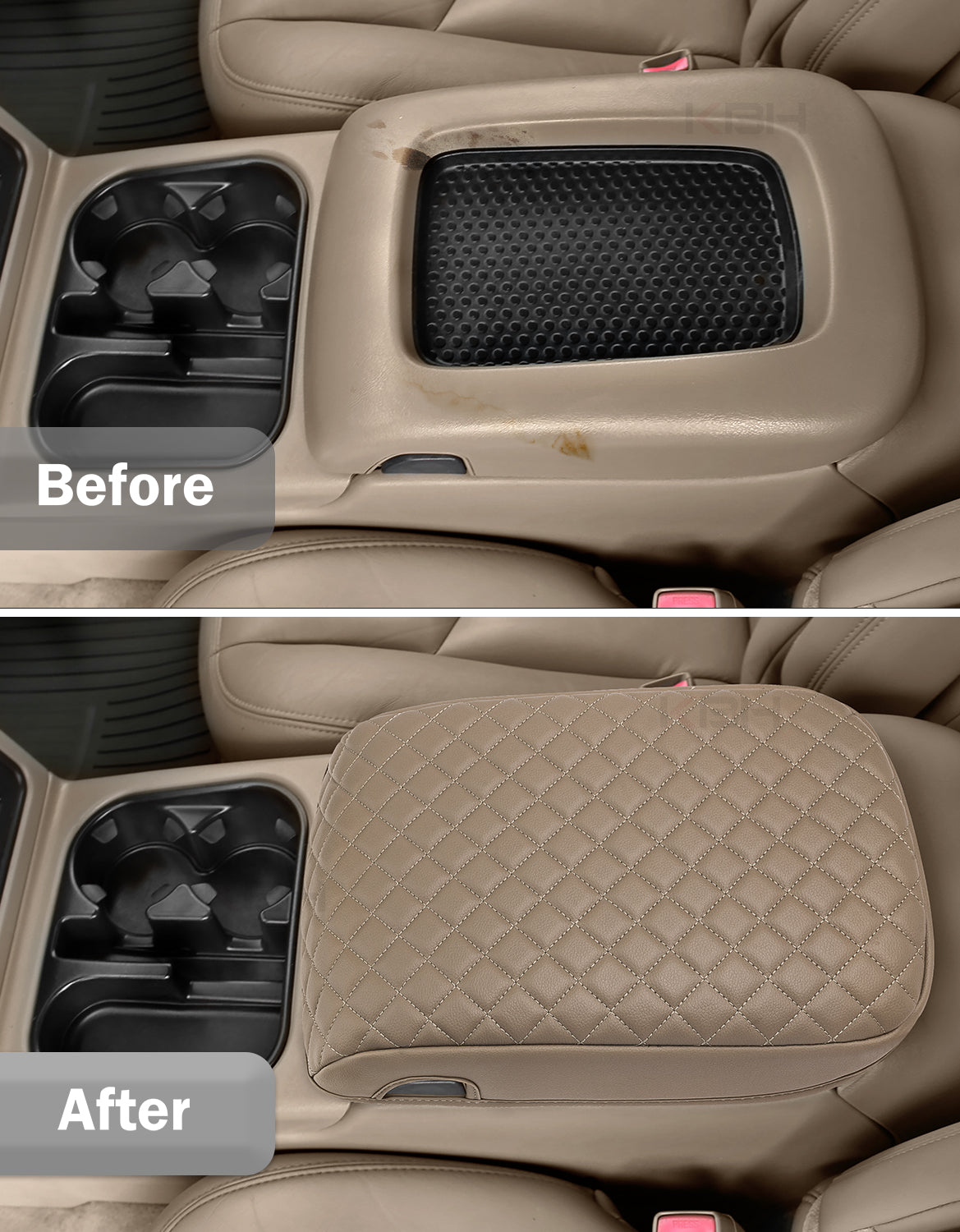 Center Console Armrest Cover for Bucket Seat 2003-2006 Chevy Silverado 1500 2500 3500,2003-2006 Chevy Tahoe/Suburban/Avalanche, 2003-2006 GMC Sierra 1500 2500 3500,2003-2006 GMC Yukon