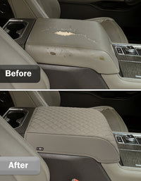 Center Console Armrest Cover Pad for Bucket Seat 2015-2020 Ford F150, 2017-2022 F250 F350 F450 F550 Super Duty, 2018-2024 Ford Expedition