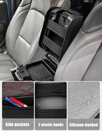 Center Console Armrest Cover for 2018-2025 Jeep Wrangler JL with Side Pockets