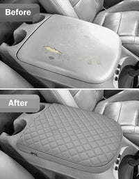 Center Console Armrest Cover Pad for Bucket Seat 2001-2003 F150 Crew Cab Lariat / XLT / King Ranch