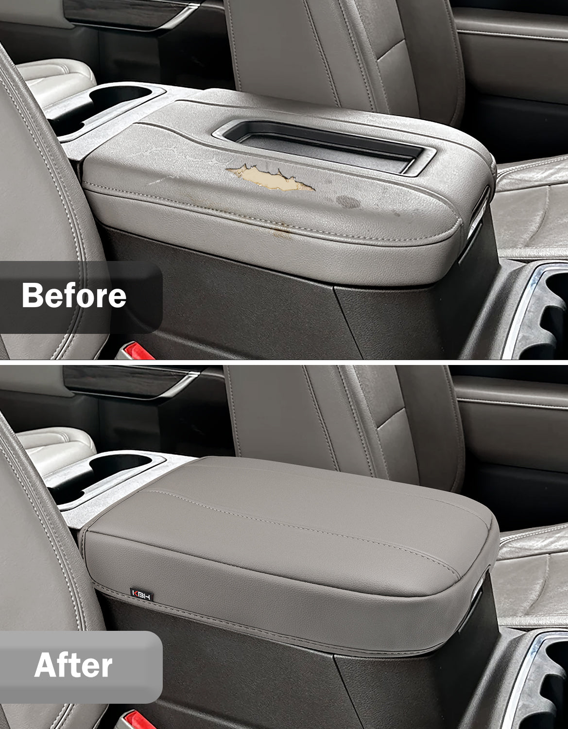 Thick Version Center Console Cushion Cover for  Bucket Seat 2019-2026 GMC Sierra 1500 2500 3500,2019-2026 Chevy Silverado 1500 2500 3500, 2021-2026 Tahoe/Suburban/Yukon