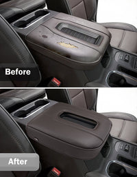 Thick Version Center Console Cushion Cover for Bucket Seat 2019-2026 GMC Sierra 1500 2500 3500,2019-2026 Chevy Silverado 1500 2500 3500, 2021-2026 Tahoe/Suburban/Yukon