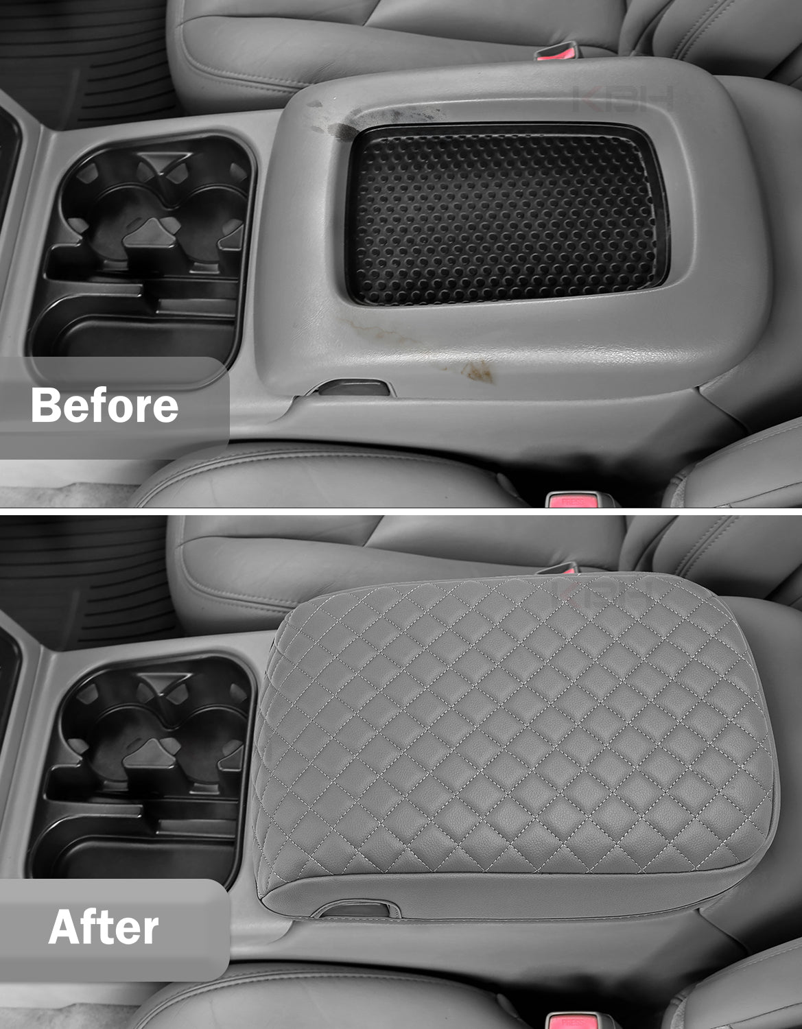 Center Console Armrest Cover for Bucket Seat 2003-2006 Chevy Silverado 1500 2500 3500,2003-2006 Chevy Tahoe/Suburban/Avalanche, 2003-2006 GMC Sierra 1500 2500 3500,2003-2006 GMC Yukon