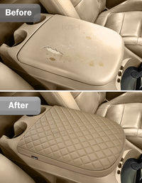 Center Console Armrest Cover Pad for Bucket Seat 2001-2003 F150 Crew Cab Lariat / XLT / King Ranch