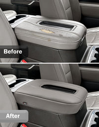 Thick Version Center Console Cushion Cover for Bucket Seat 2019-2026 GMC Sierra 1500 2500 3500,2019-2026 Chevy Silverado 1500 2500 3500, 2021-2026 Tahoe/Suburban/Yukon