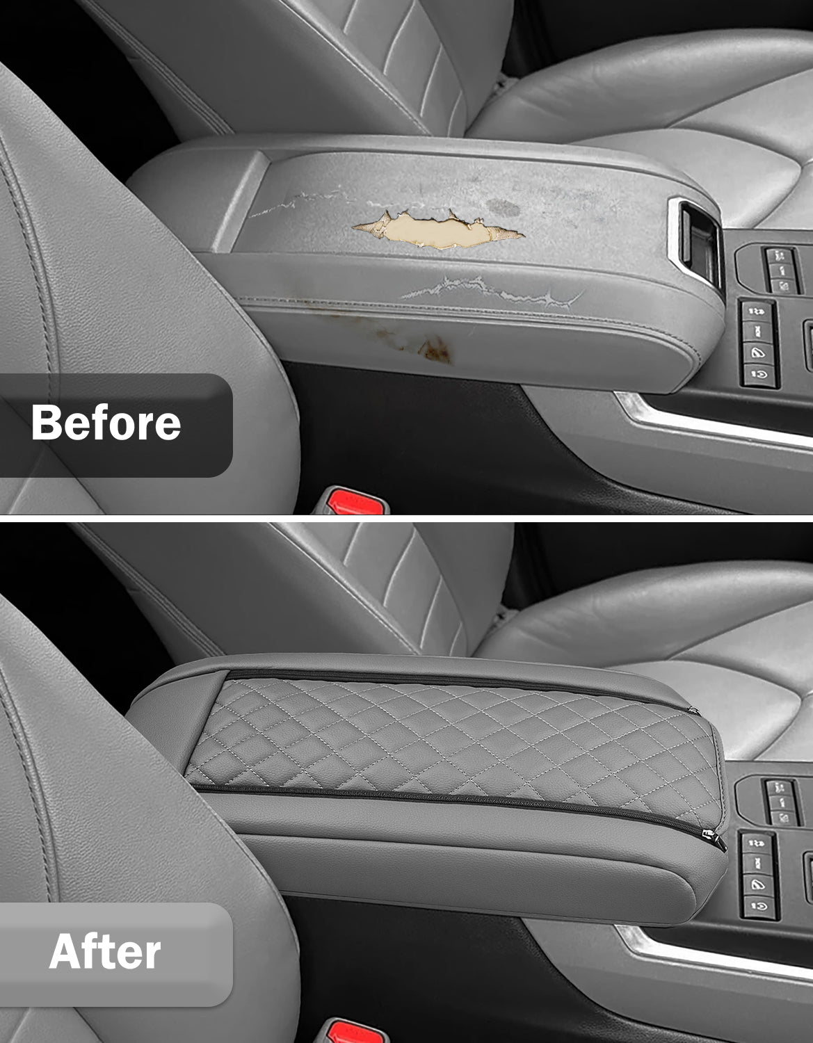 Center Console Armrest Cover Pad for Toyota Highlander 2020-2025