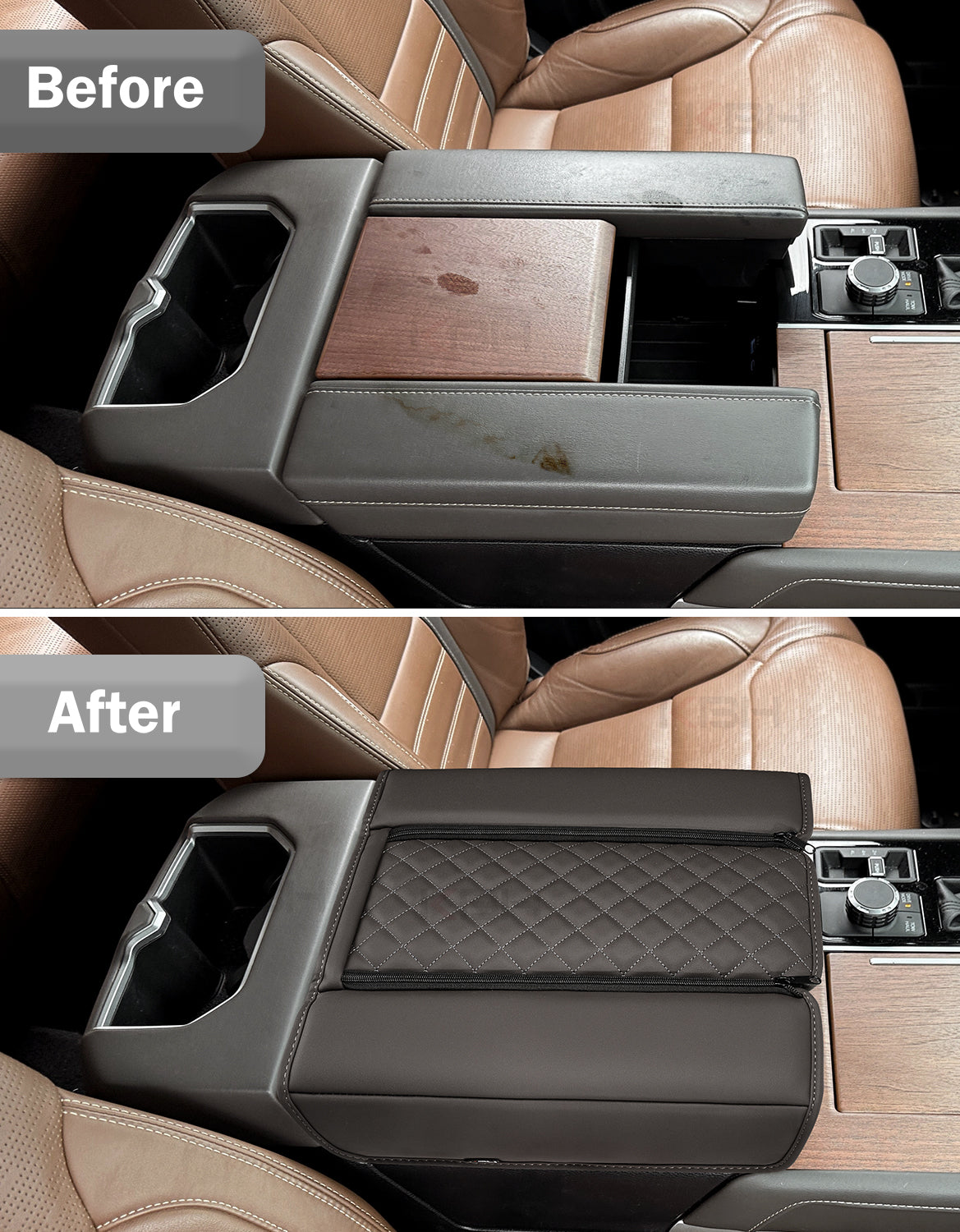 Center Console Armrest Cover for 2022-2026 Toyota Tundra,2023-2026 Toyota Sequoia