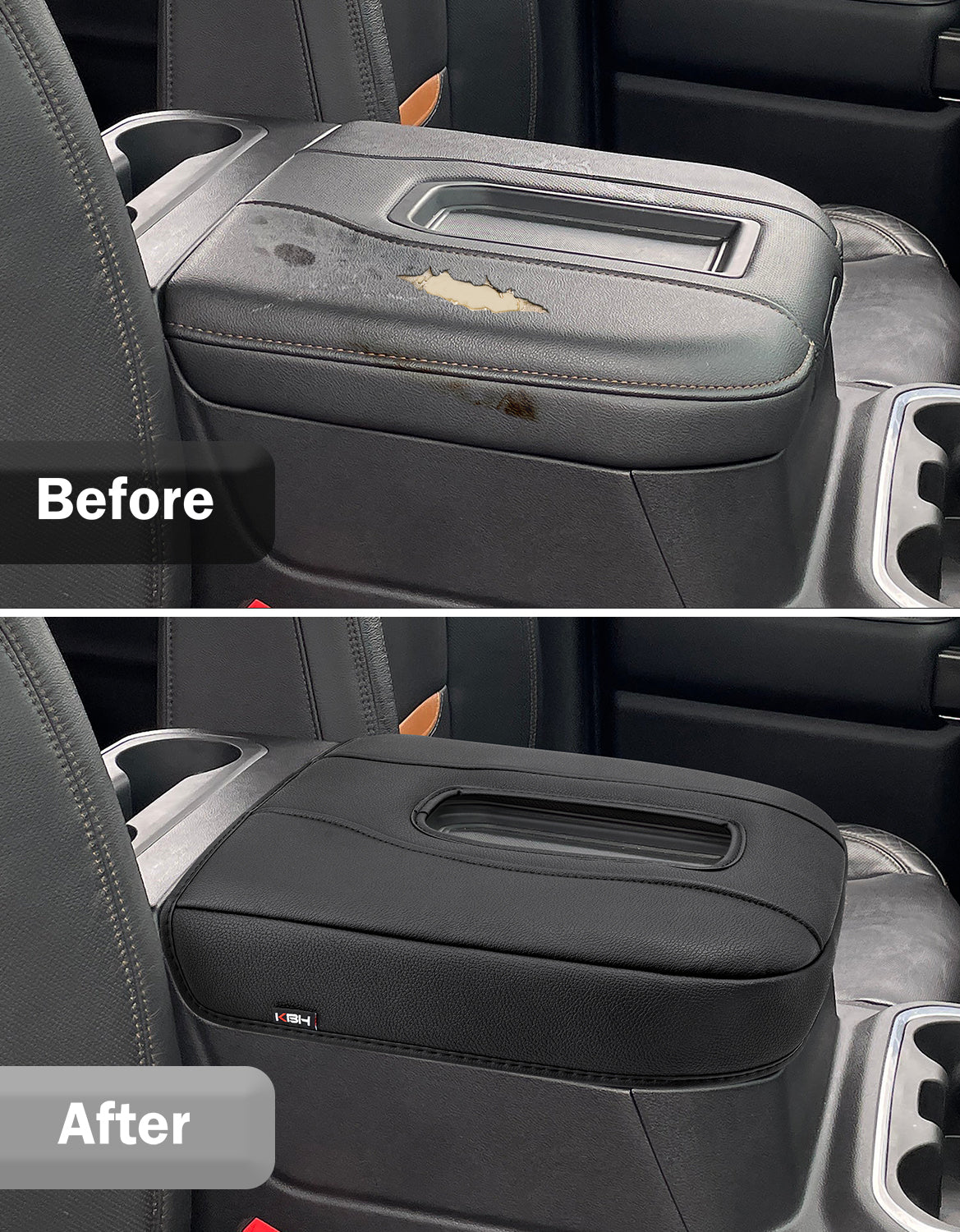 Thick Version Center Console Cushion Cover for Bucket Seat 2019-2026 GMC Sierra 1500 2500 3500,2019-2026 Chevy Silverado 1500 2500 3500, 2021-2026 Tahoe/Suburban/Yukon
