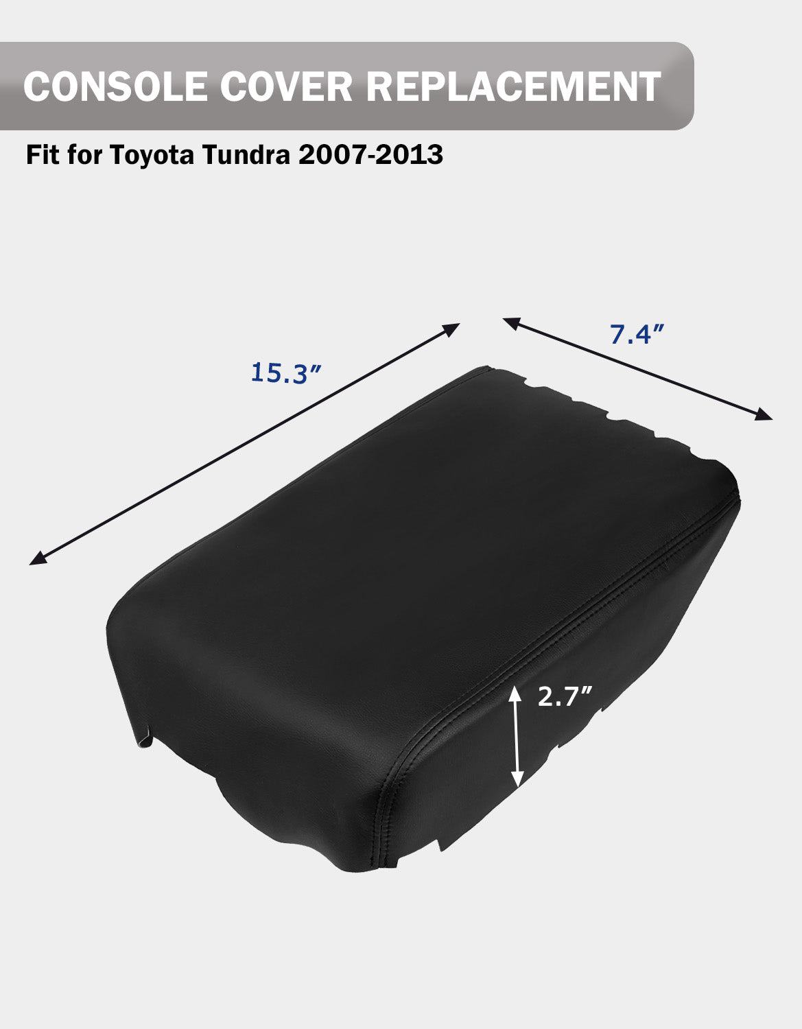 KBH Center Console Armrest Cover for Toyota Tundra 2007-2013