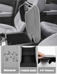 KBH Center Console Armrest Cover for Honda Pilot 2023-2026, Ridgeline 2024-2025, Passport 2024-2026，Middle Console Lid Protector with Side Pockets