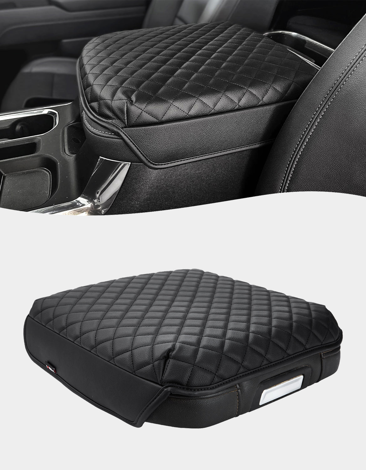 KBH Center Console Armrest Cover Pad for Bucket Seat 2019-2025 Chevy Silverado 1500 2500 3500 & GMC Sierra 1500 2500 3500,2021-2025 Tahoe/Suburban/Yukon