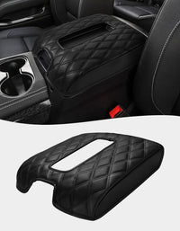 KBH Center Console Armrest Cover Pad for Bucket Seat 2014-2018 Chevy Silverado 1500 2500 3500 & GMC Sierra 1500 2500 3500,2015-2020 Tahoe/Yukon/Suburban